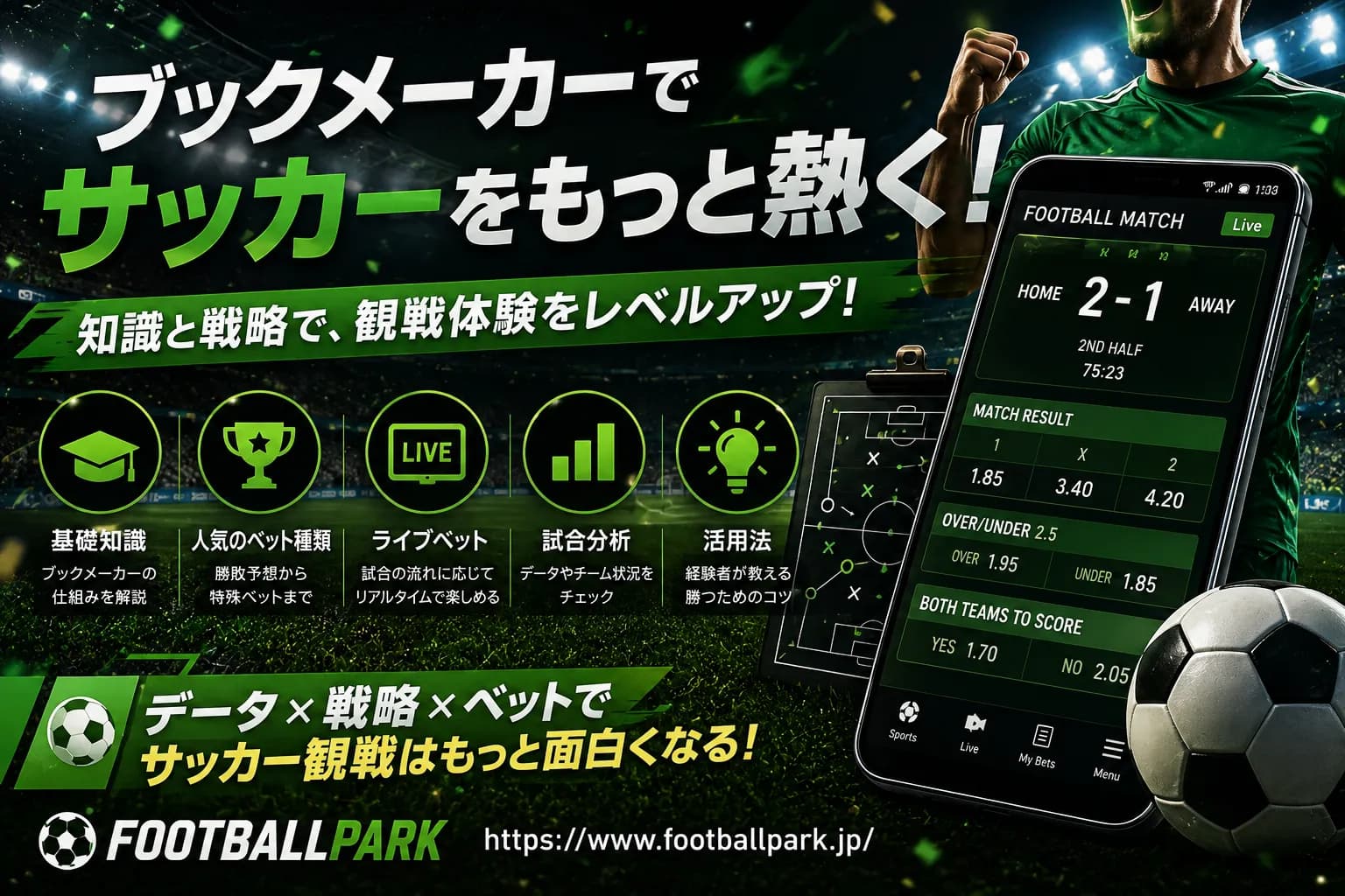 ブックメーカーサッカー完全ガイド|観戦をもっと楽しむベッティング